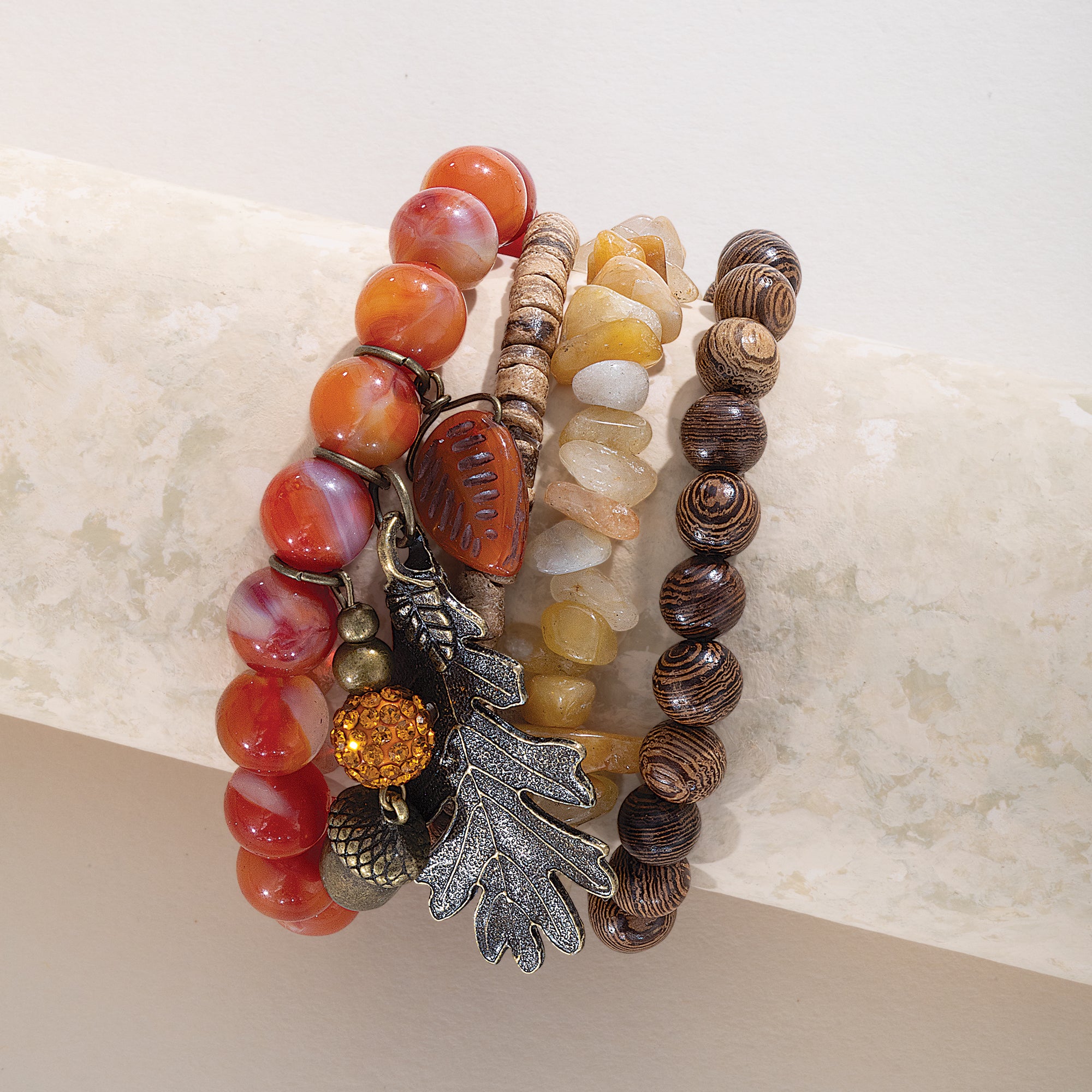 Charming Harvest Bracelets, Set of 4