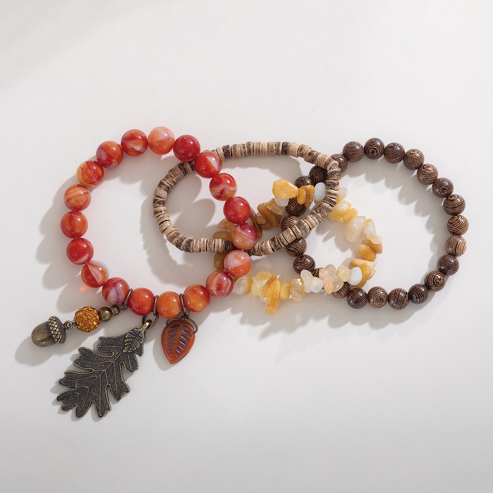 Charming Harvest Bracelets, Set of 4