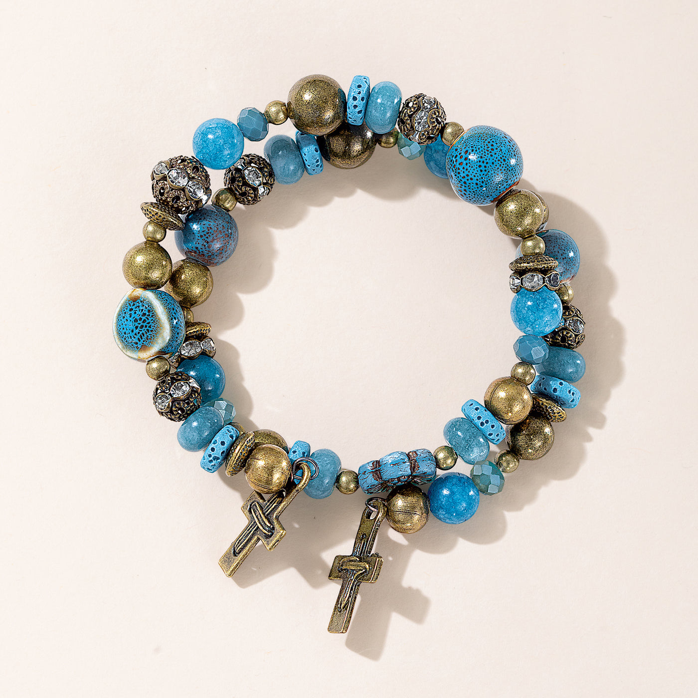 Frosted Blue Hues Bracelet