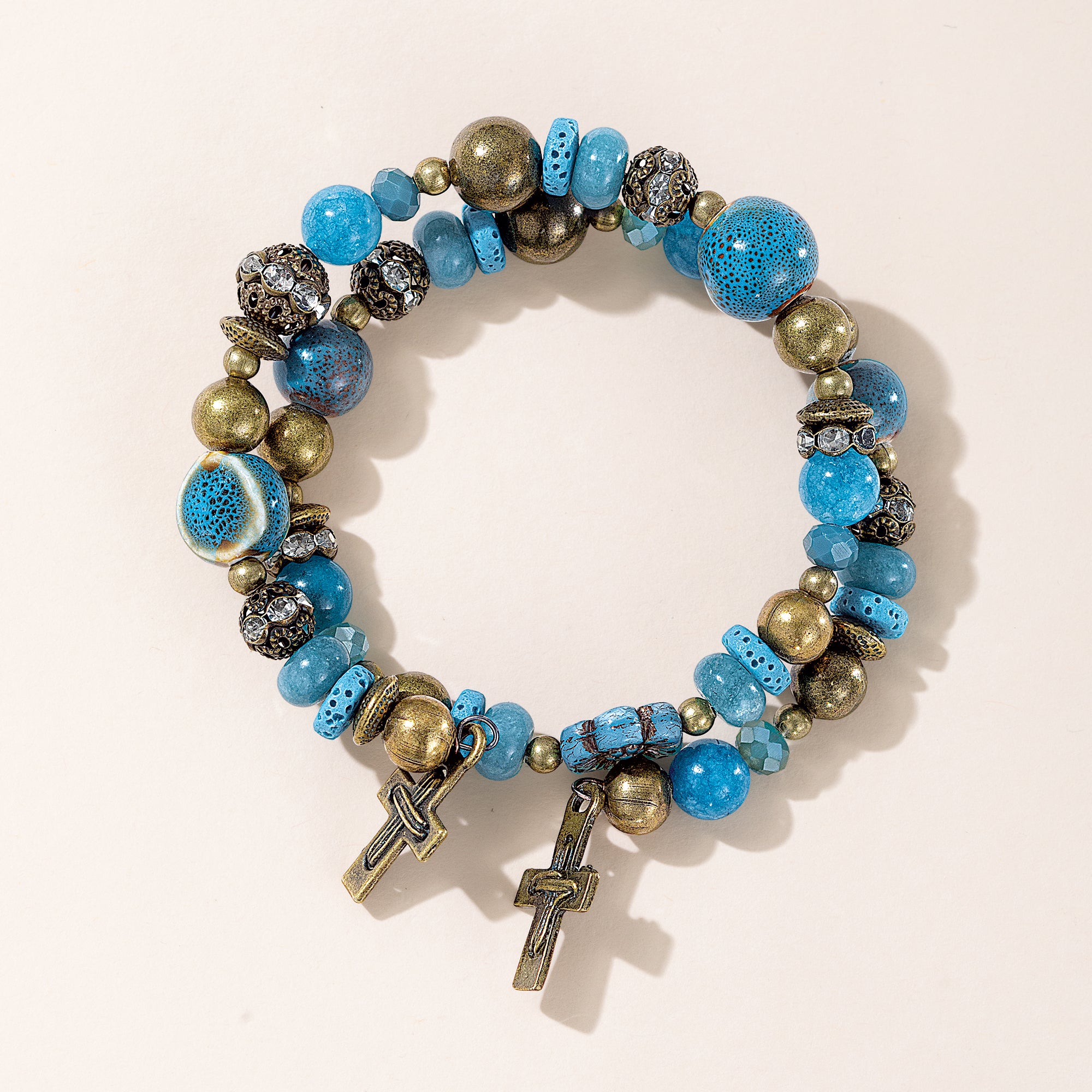 Frosted Blue Hues Bracelet