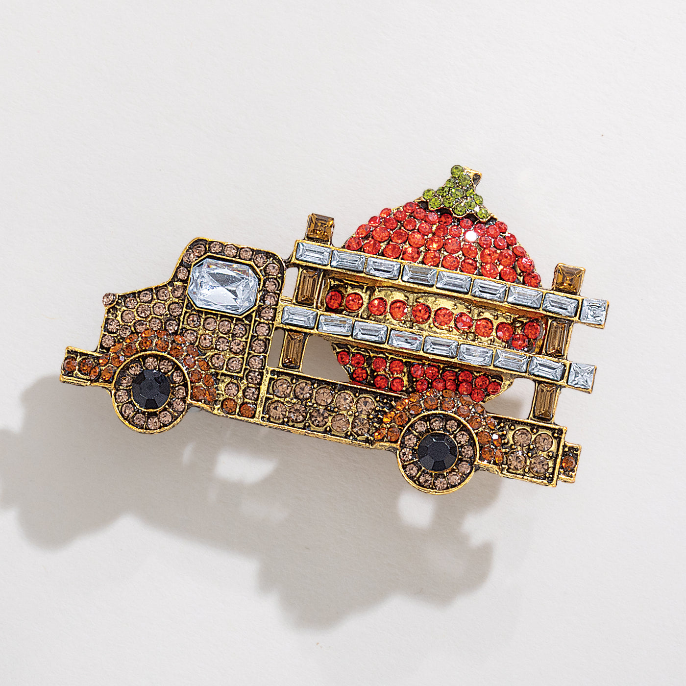 Fall Harvest Pumpkin Transport Brooch