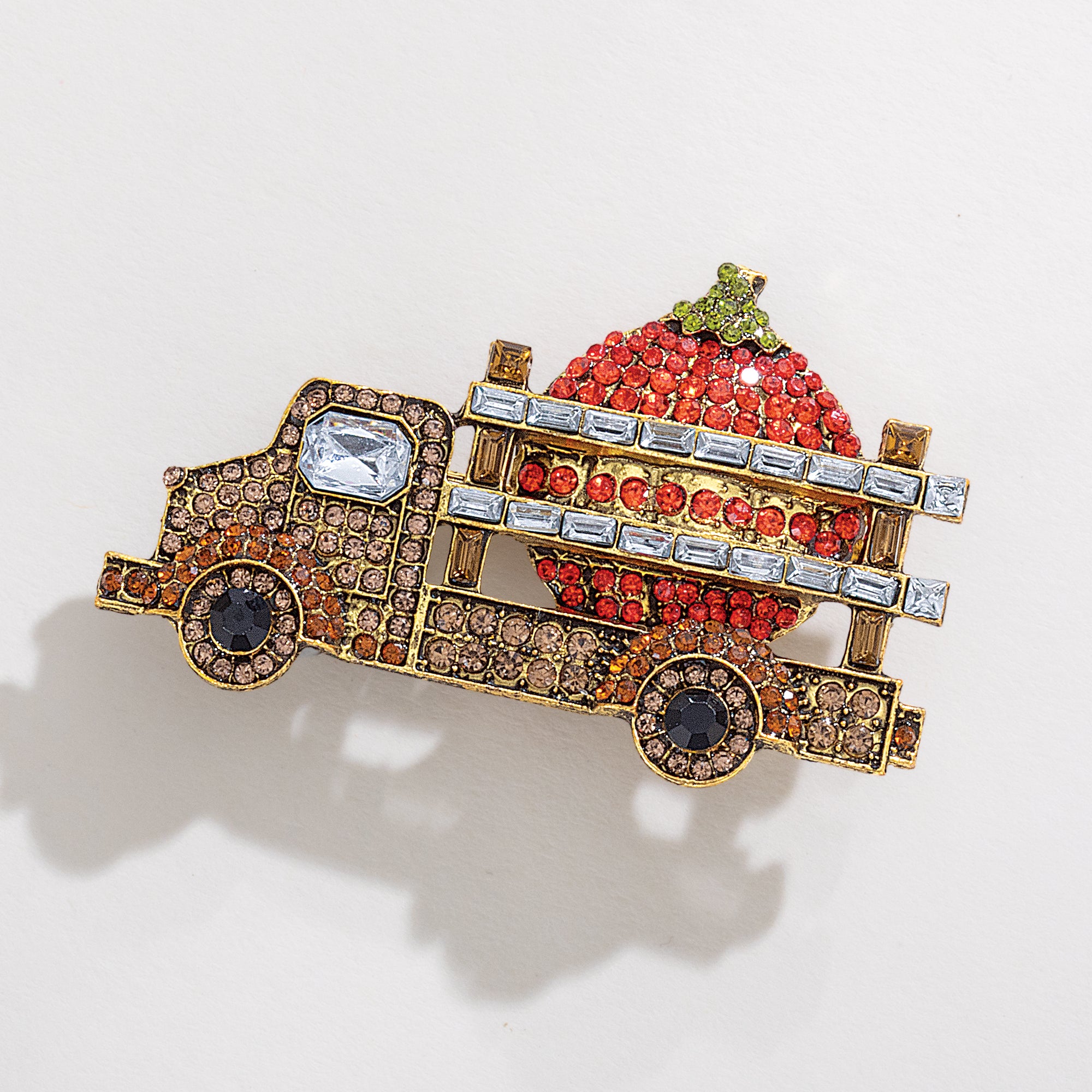 Fall Harvest Pumpkin Transport Brooch