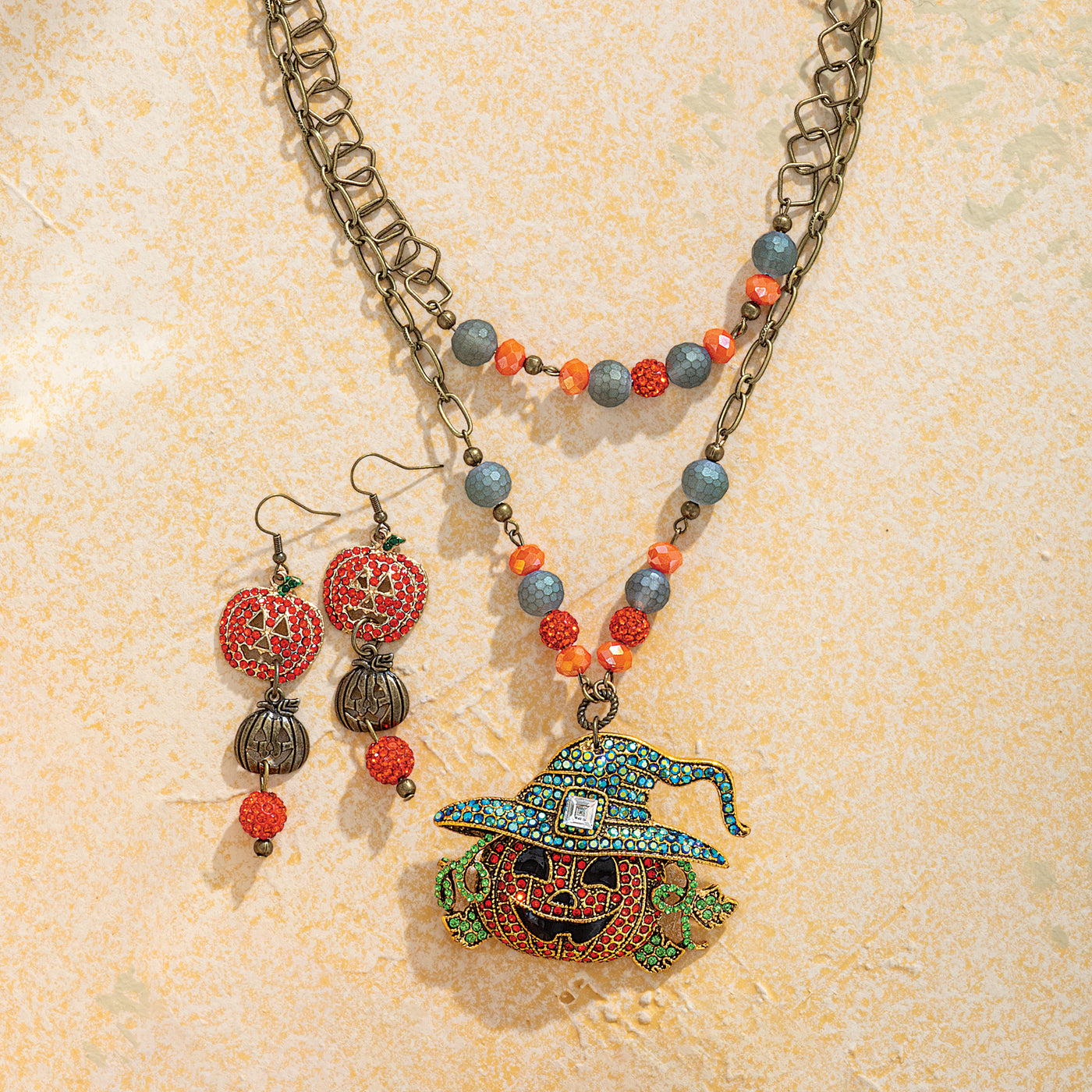 Witch Hat Jack Layered Necklace (Preorder)