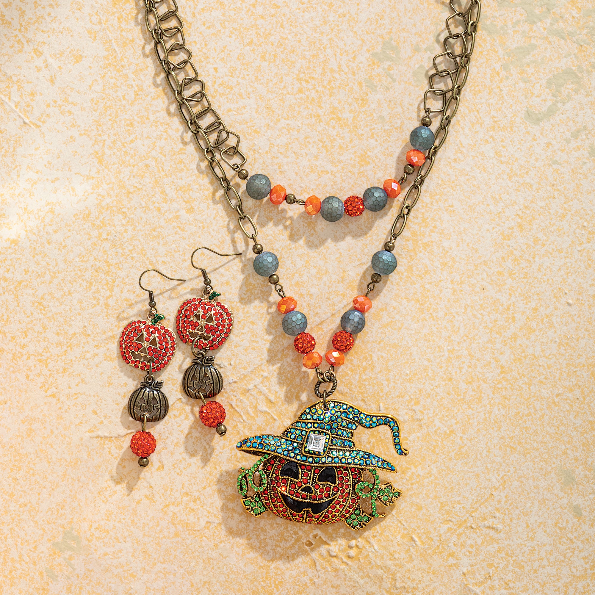 Witch Hat Jack Layered Necklace (Preorder)