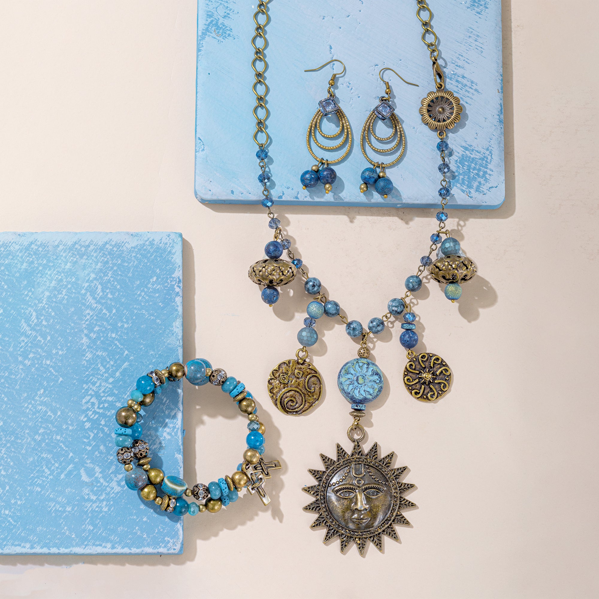 Frosted Blue Hues Bracelet
