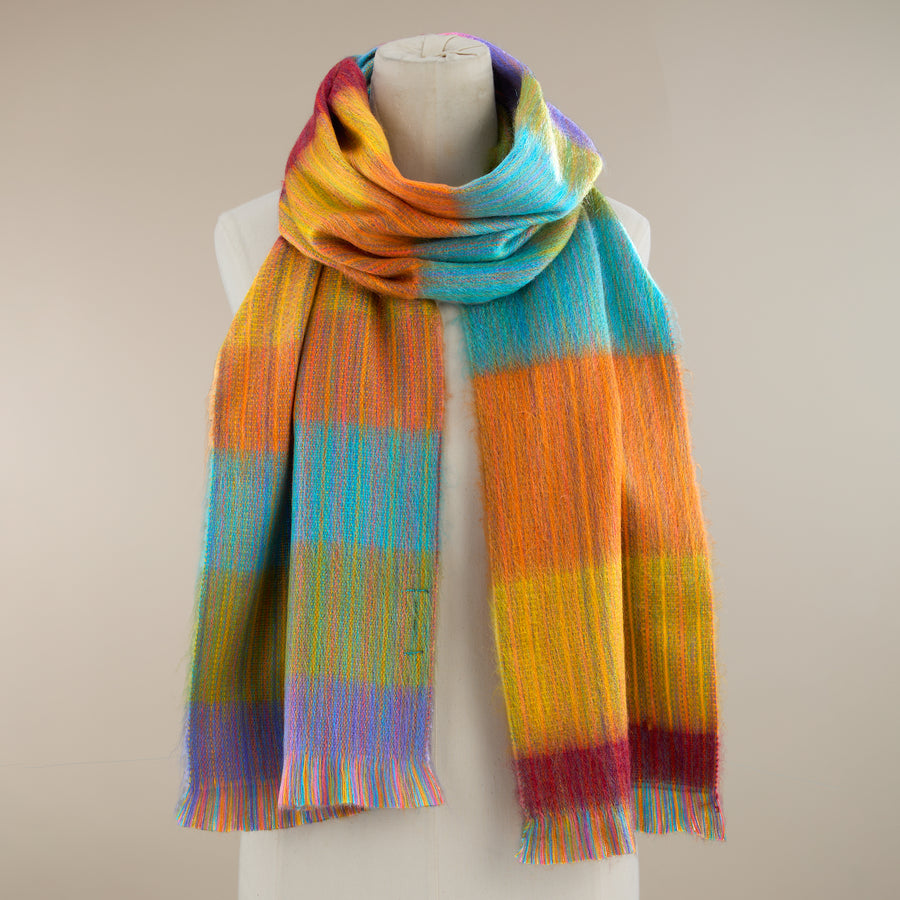 Vibrant Vibes Alpaca Scarf