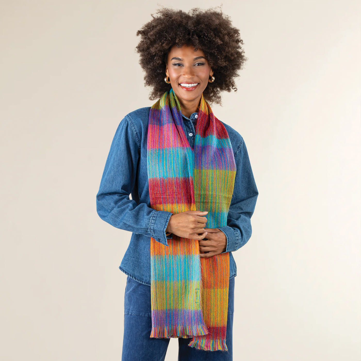 Vibrant Vibes Alpaca Scarf