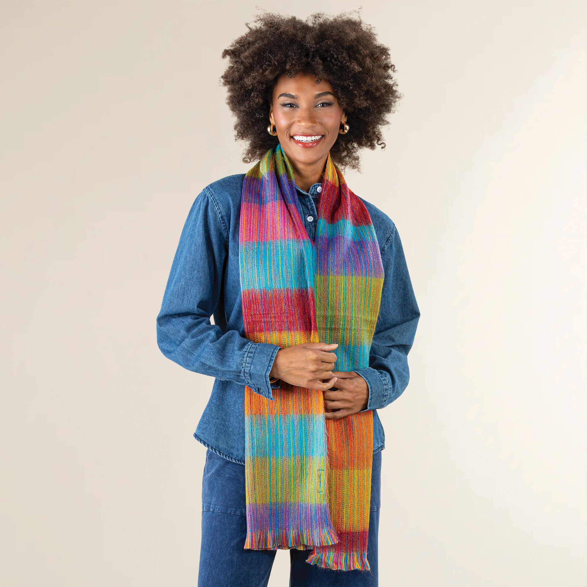 Vibrant Vibes Alpaca Scarf
