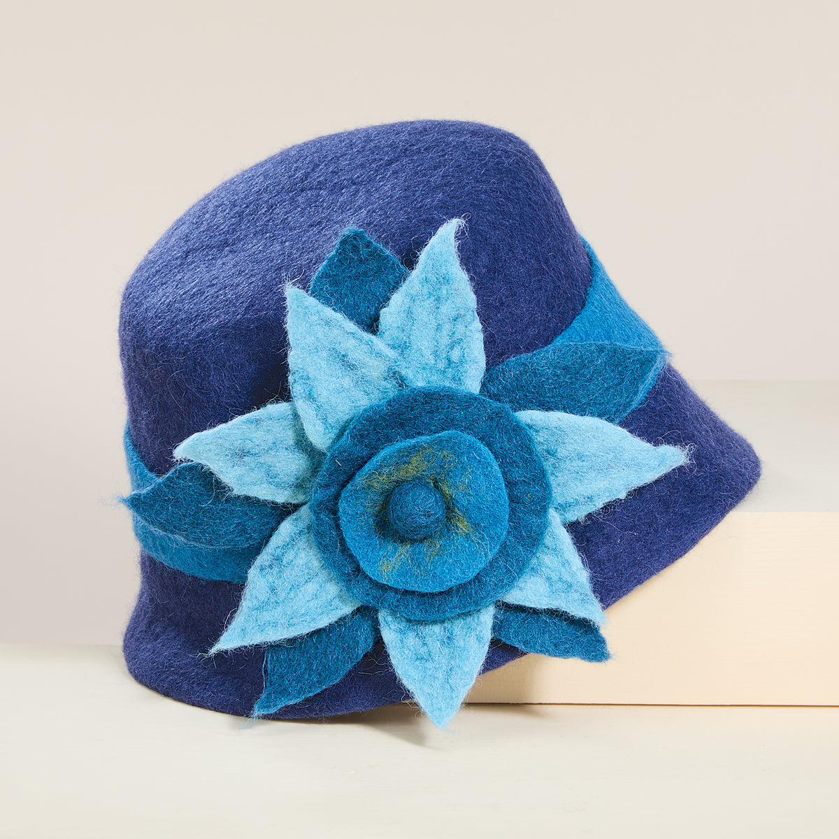 Belinda Merino Wool Floral Cloche (Preorder)