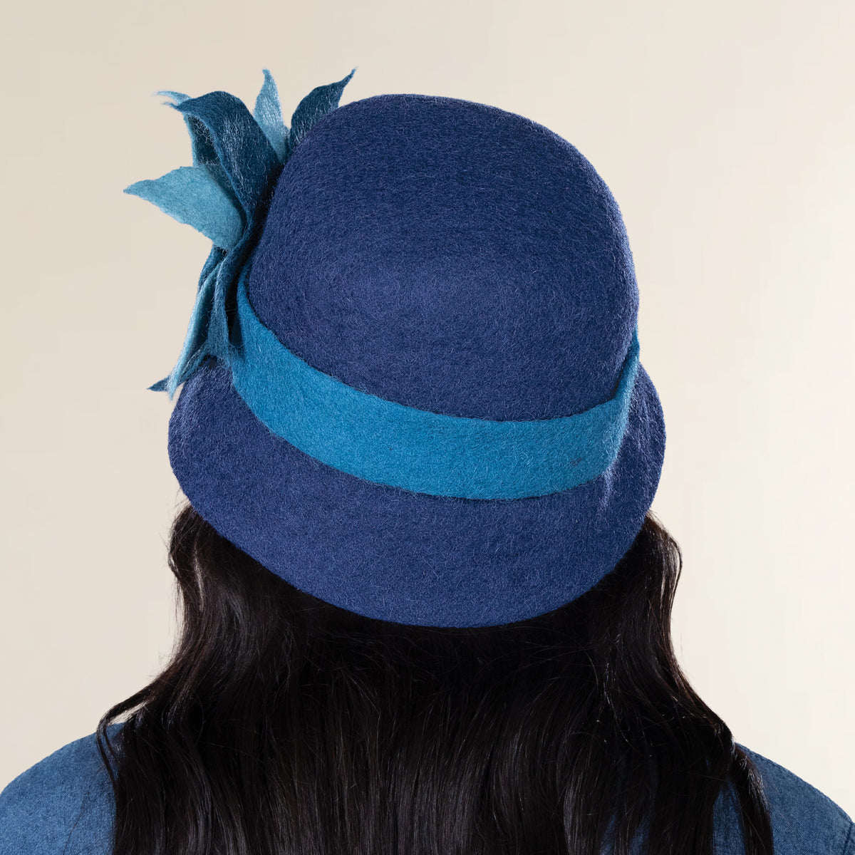Belinda Merino Wool Floral Cloche (Preorder)