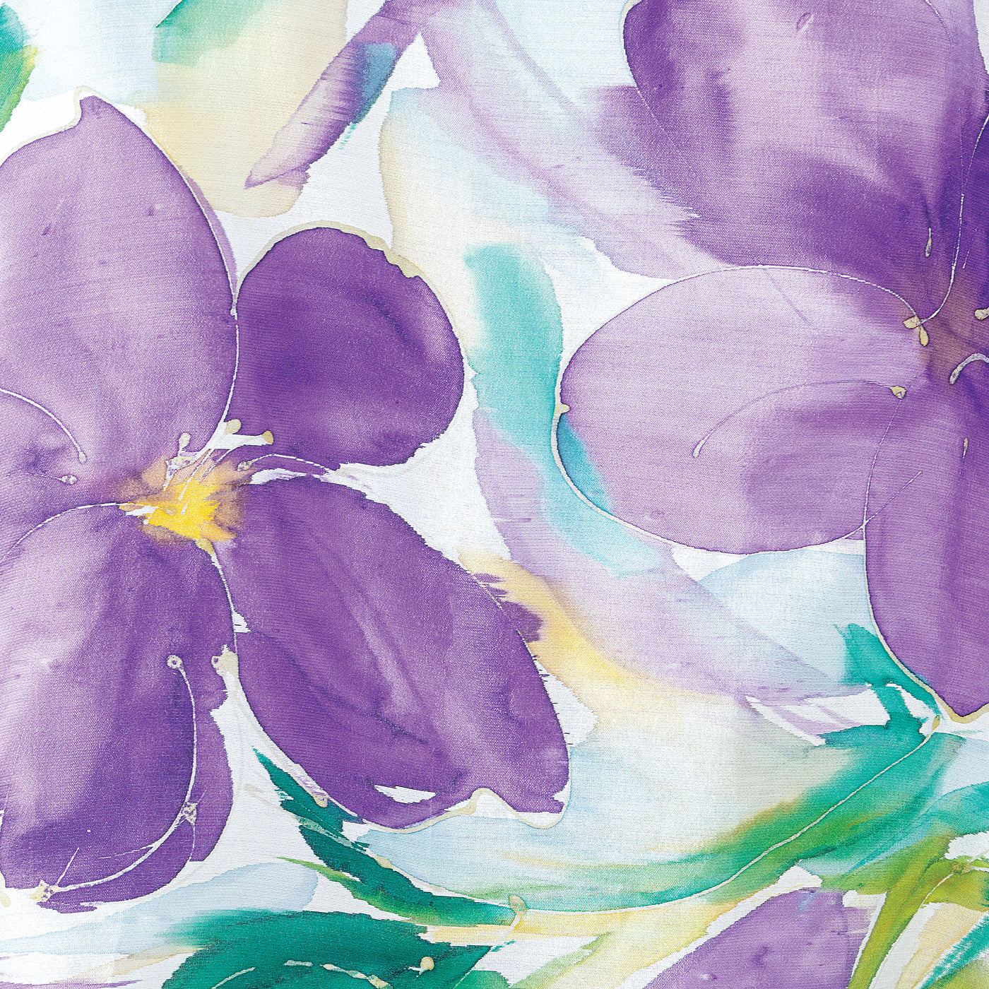 Hand-Painted Floral Silk Jacket