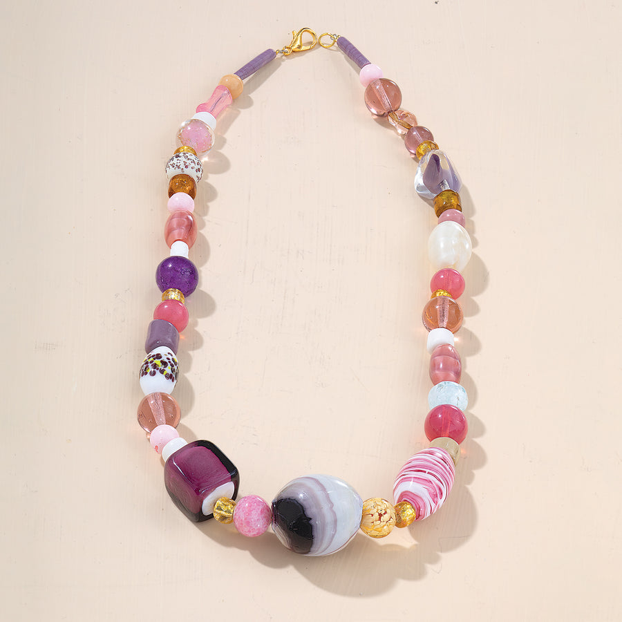Murano Glass Blushing Beauty Necklace
