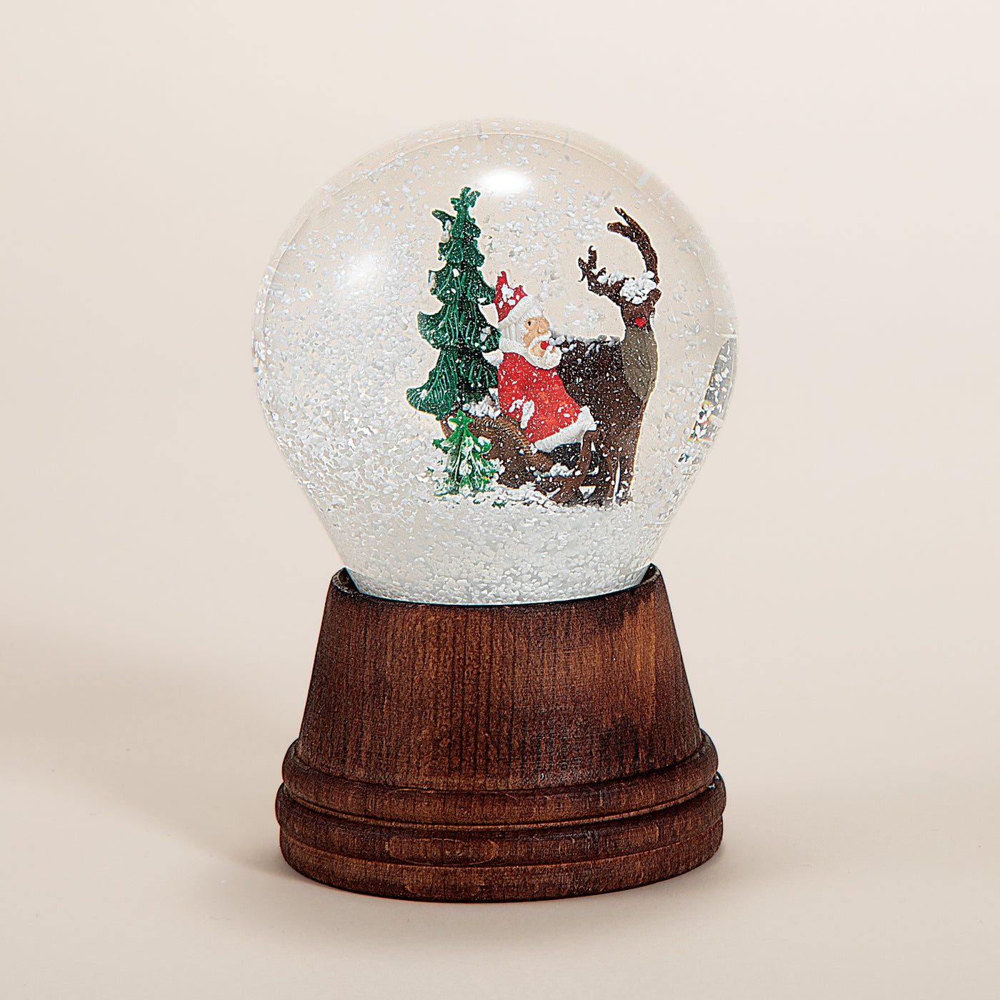 Santa Is On His Way Snow Globe