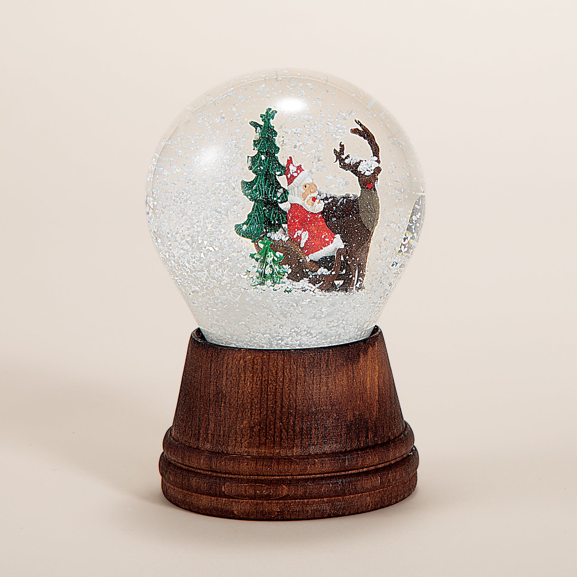 Santa Is On His Way Snow Globe