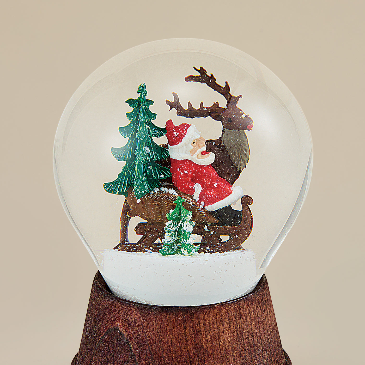 Santa Is On His Way Snow Globe