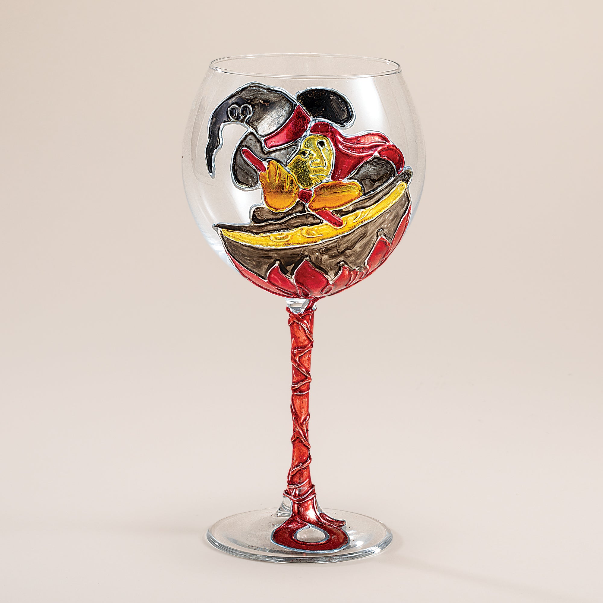 Hand-Gilded Magic Potion Witch Wine Glass