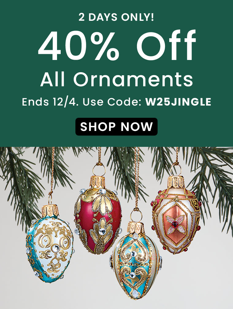 40% Off All Ornaments | Use Code: W25JINGLE​