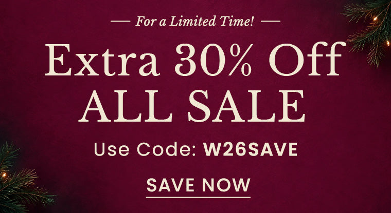 Extra 30% Off Sale | Use Code: W26SAVE