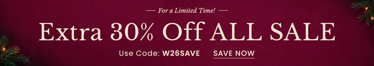Extra 30% Off Sale | Use Code: W26SAVE