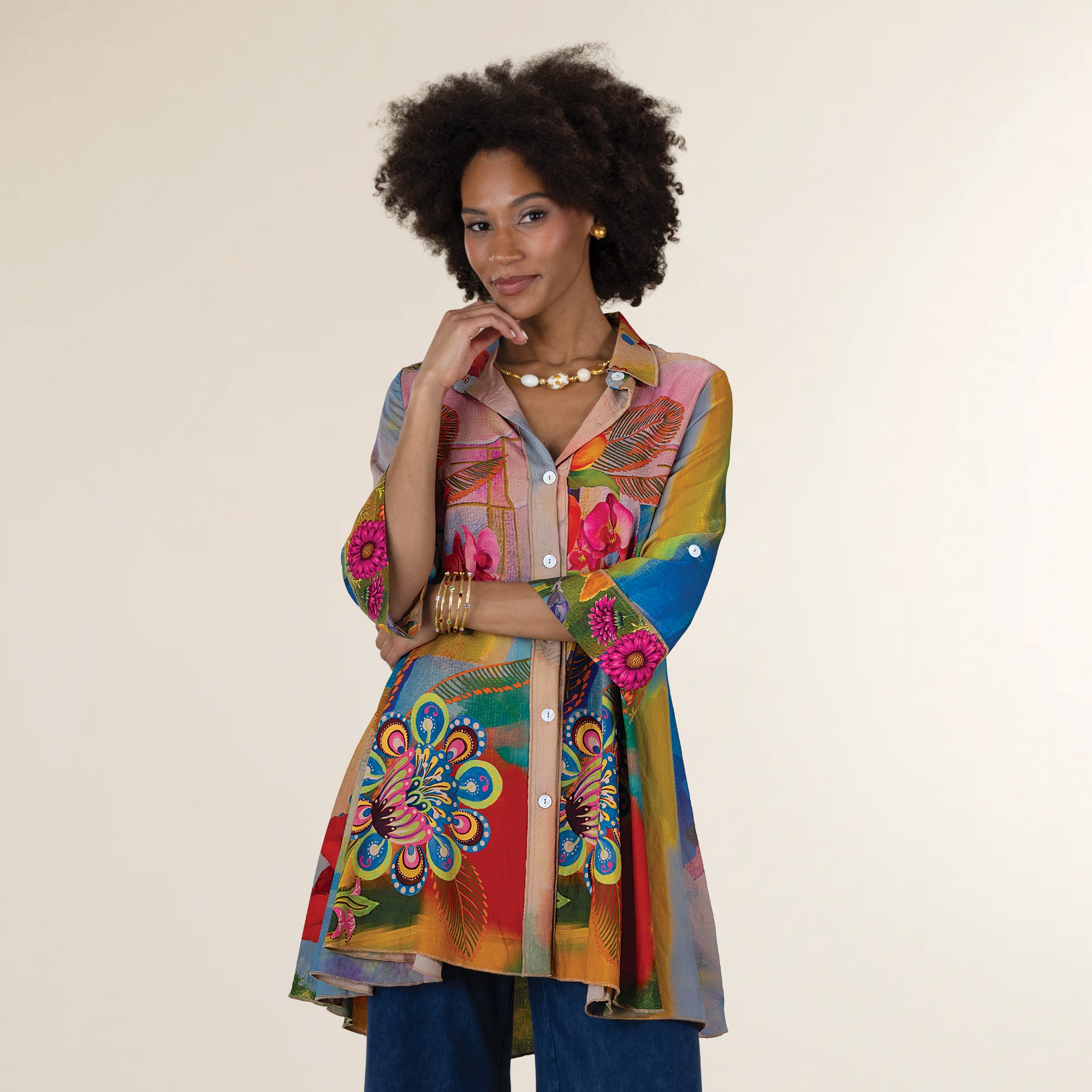 Gracious Garden Florals Blouse
