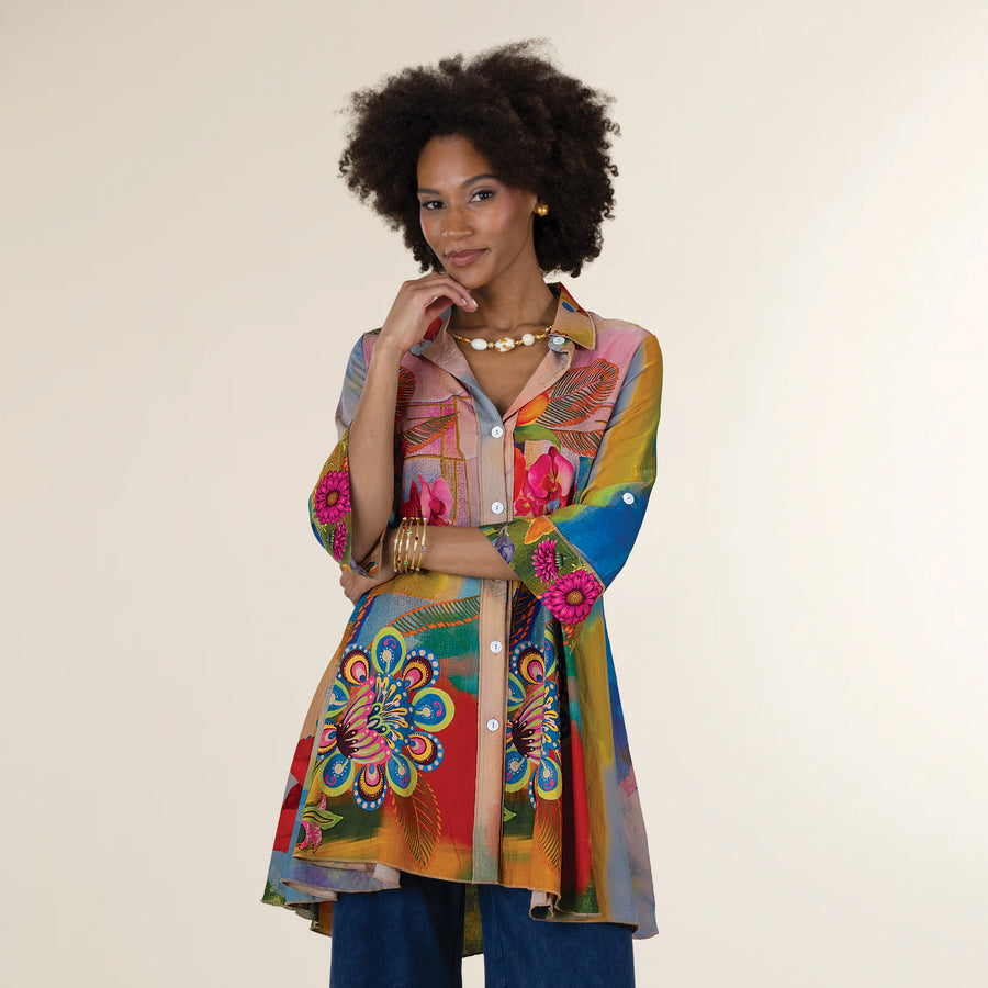Gracious Garden Florals Blouse