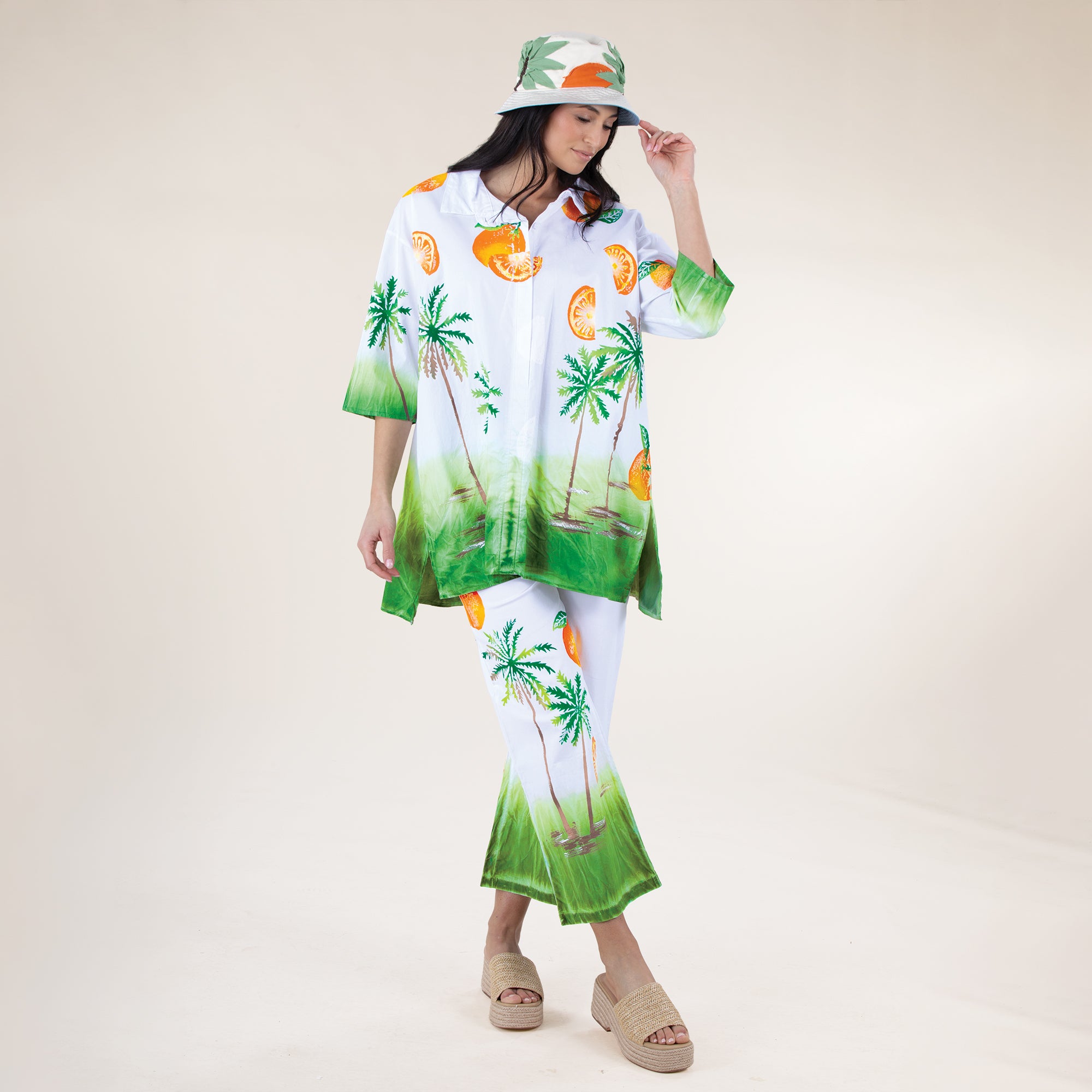 Hand-Painted Party in the Palms Pants