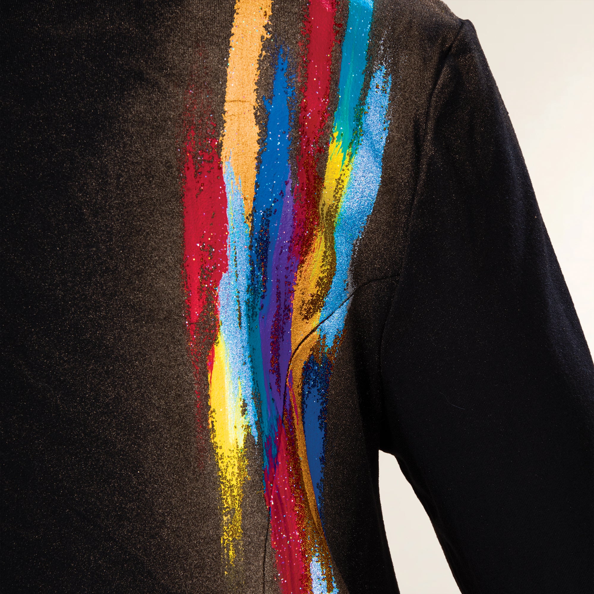 Hand-Painted Colorful Pumpkin Blouse