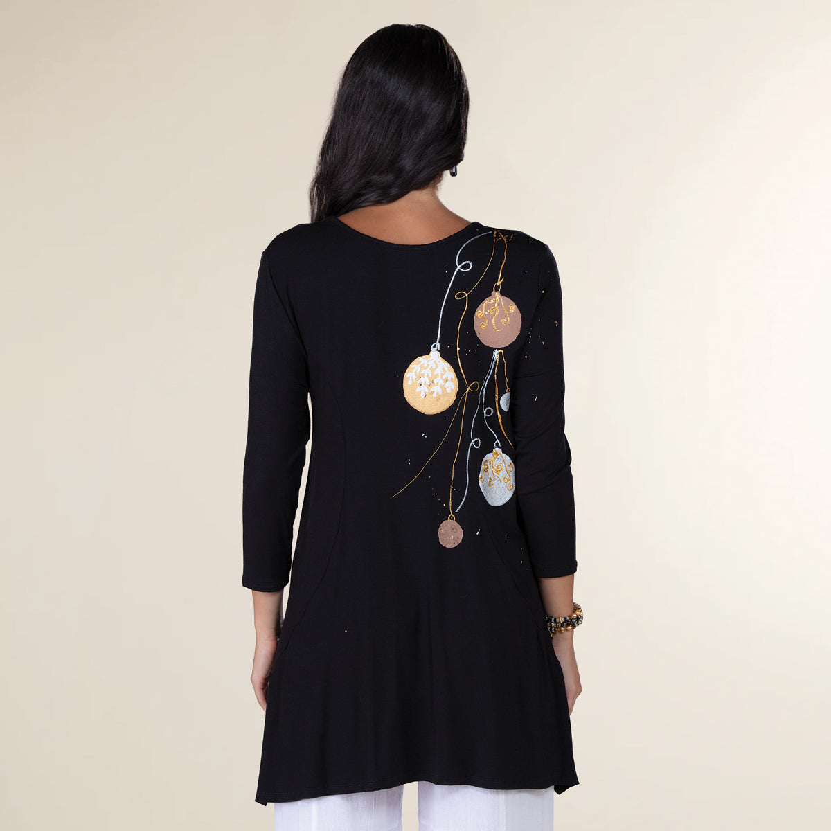 Hand-Painted Merry & Magnificent Blouse