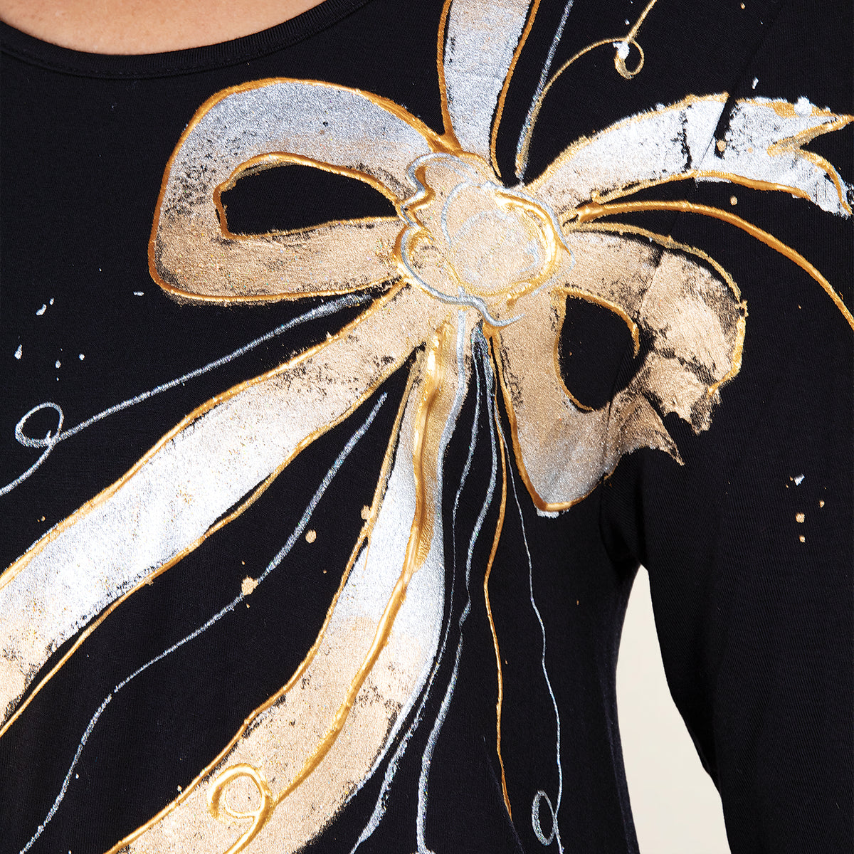 Hand-Painted Merry & Magnificent Blouse