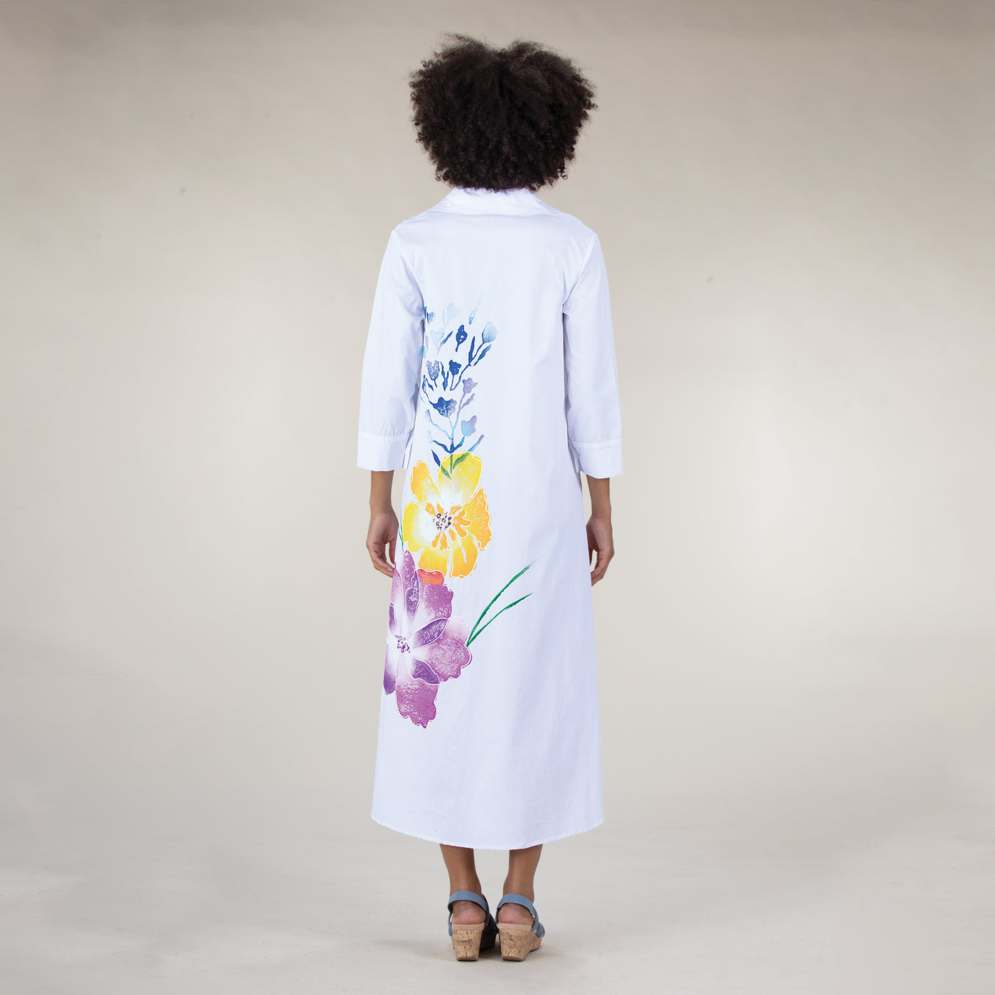 Hand-Painted Garden Gala Dress