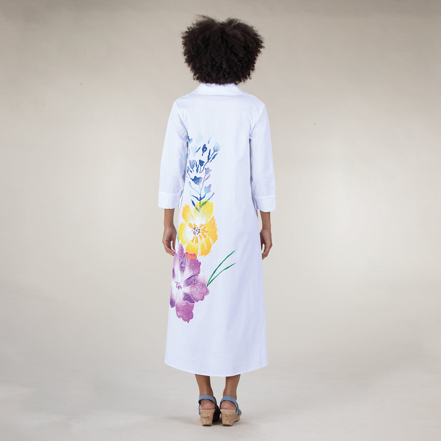 Hand-Painted Garden Gala Dress