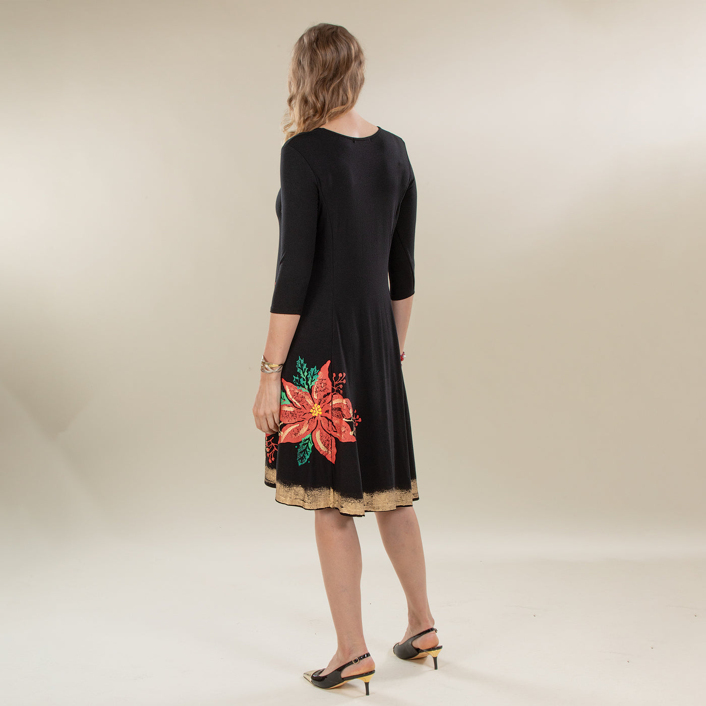 hand painted black dress Women Hand Painted High Neck Mini Dress -Black Queen, S