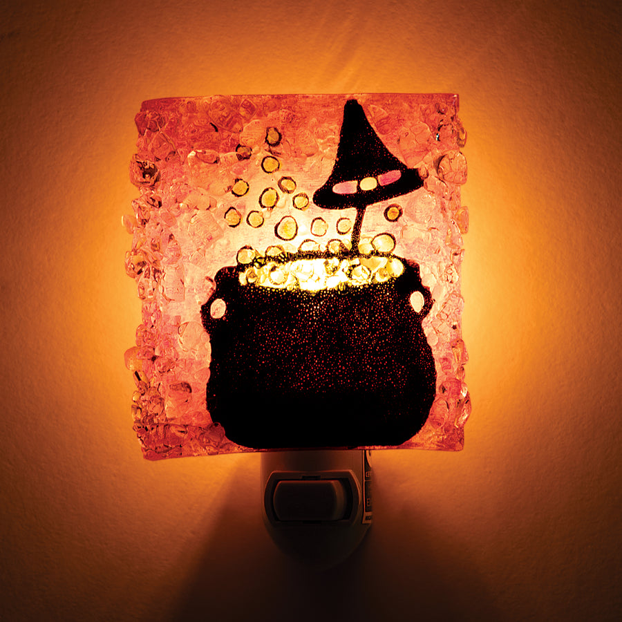 Recycled Glass Bubbling Cauldron Nightlight