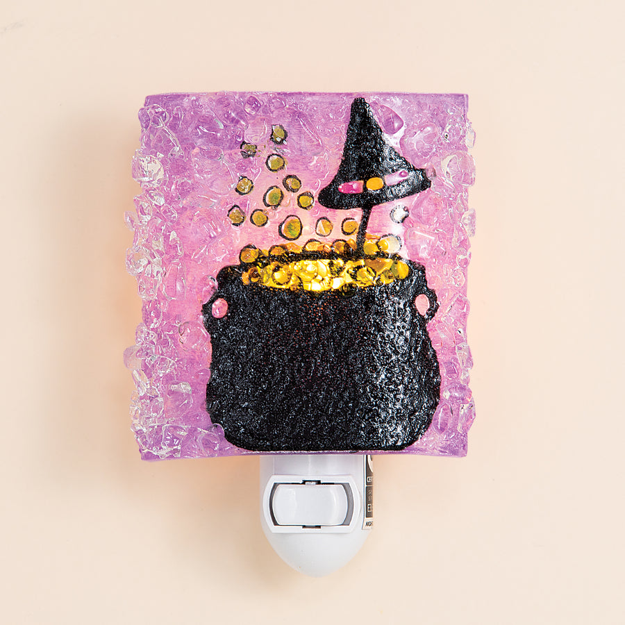 Recycled Glass Bubbling Cauldron Nightlight