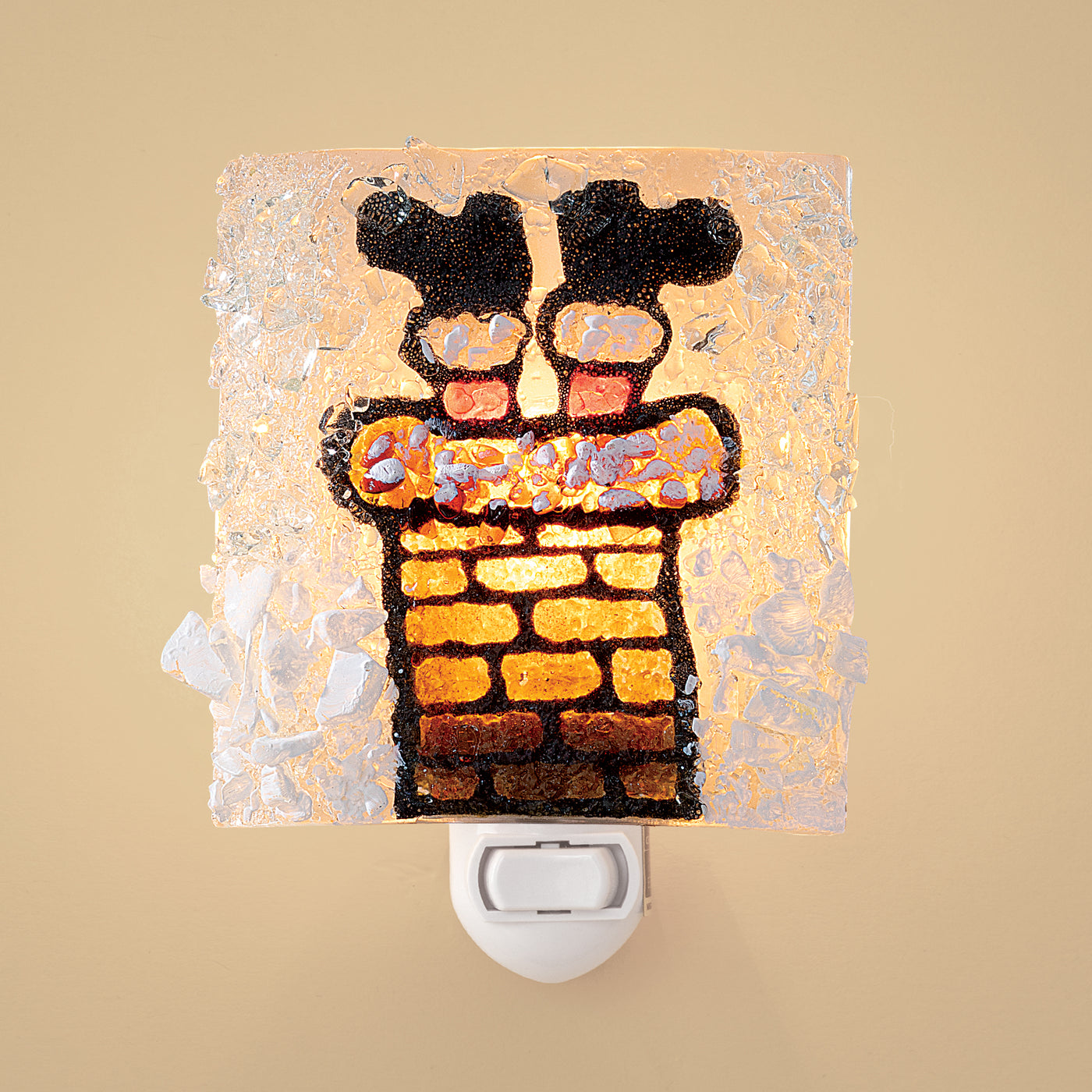Recycled Glass Down The Chimney Nightlight