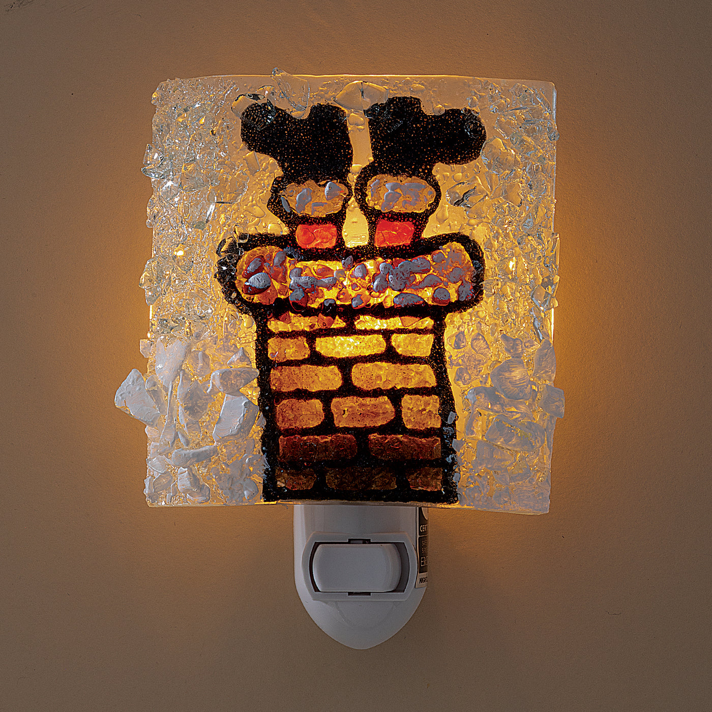 Recycled Glass Down The Chimney Nightlight