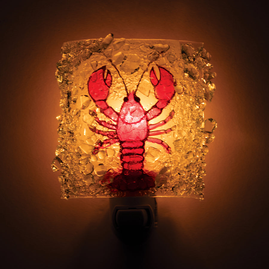 Recycled Glass Lobster Nightlight (Preorder)