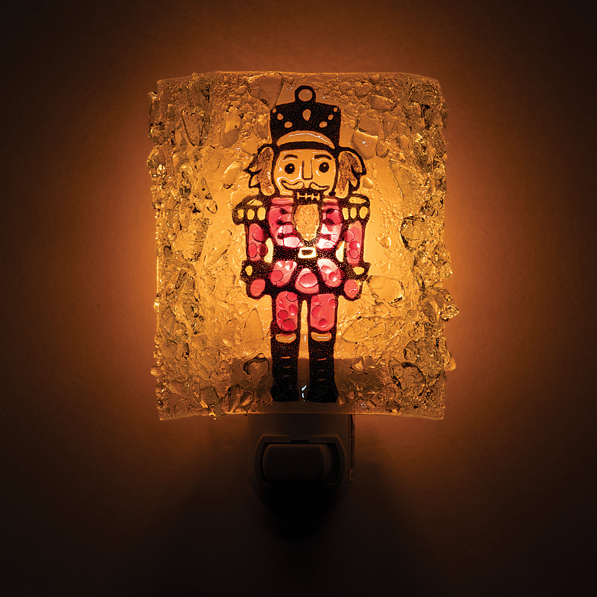 Recycled Glass Nutcracker Nightlight (Preorder)