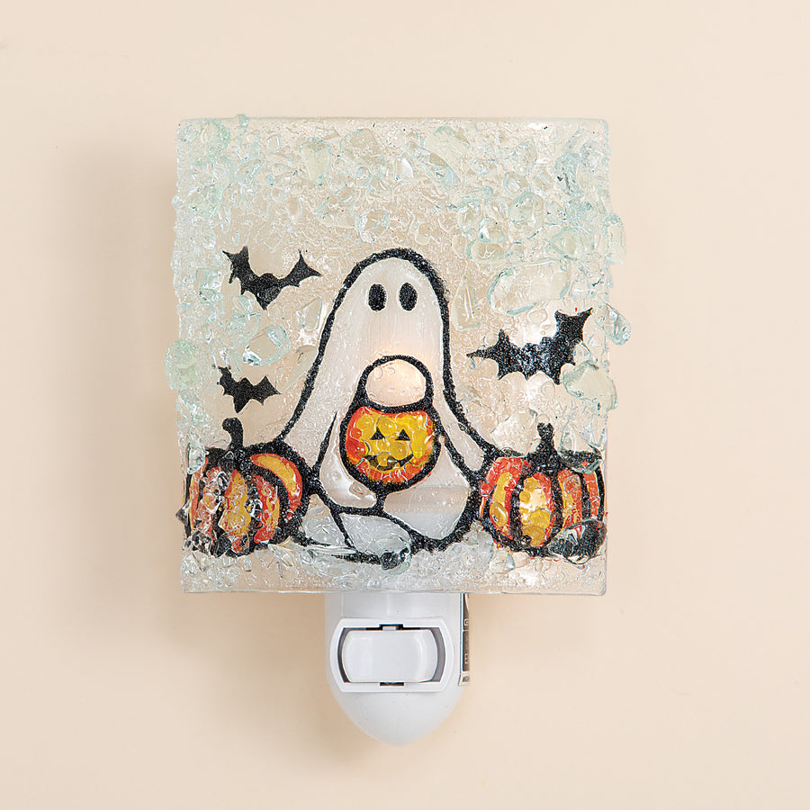 Recycled Glass Trick or Treat Ghost Nightlight (Preorder)