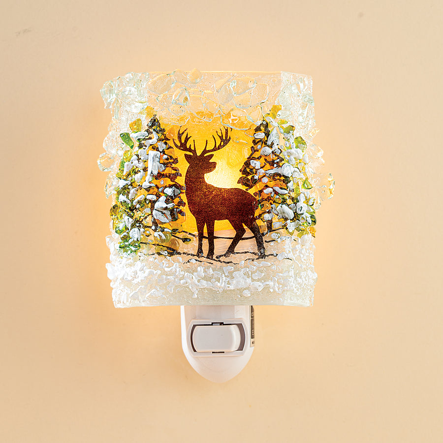 Recycled Glass Woodland Buck Nightlight (Preorder)