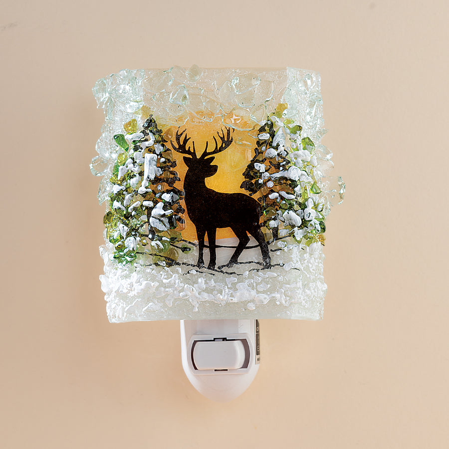 Recycled Glass Woodland Buck Nightlight (Preorder)