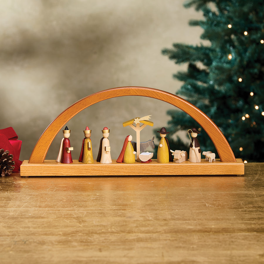 German Wooden Nativity Arch (Preorder)