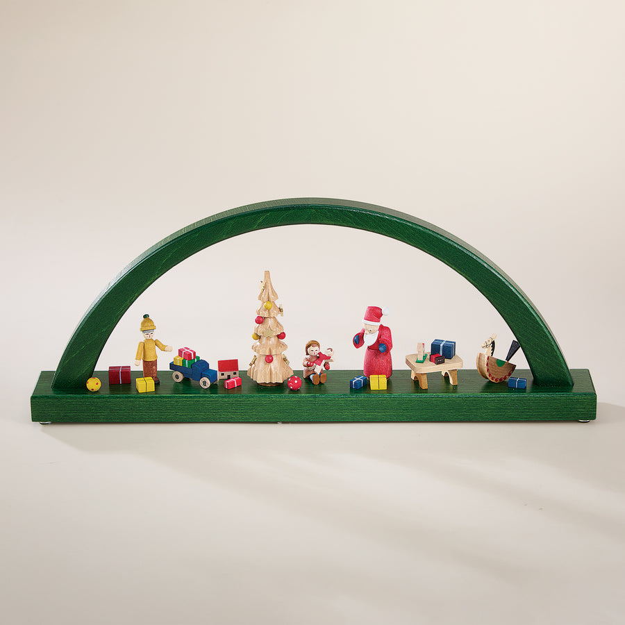German Wooden Santa's Workshop Arch (Preorder)