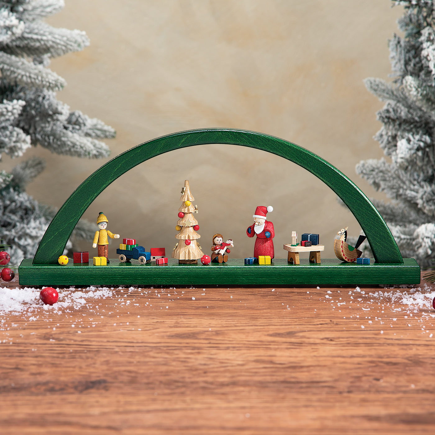 German Wooden Santa's Workshop Arch (Preorder)