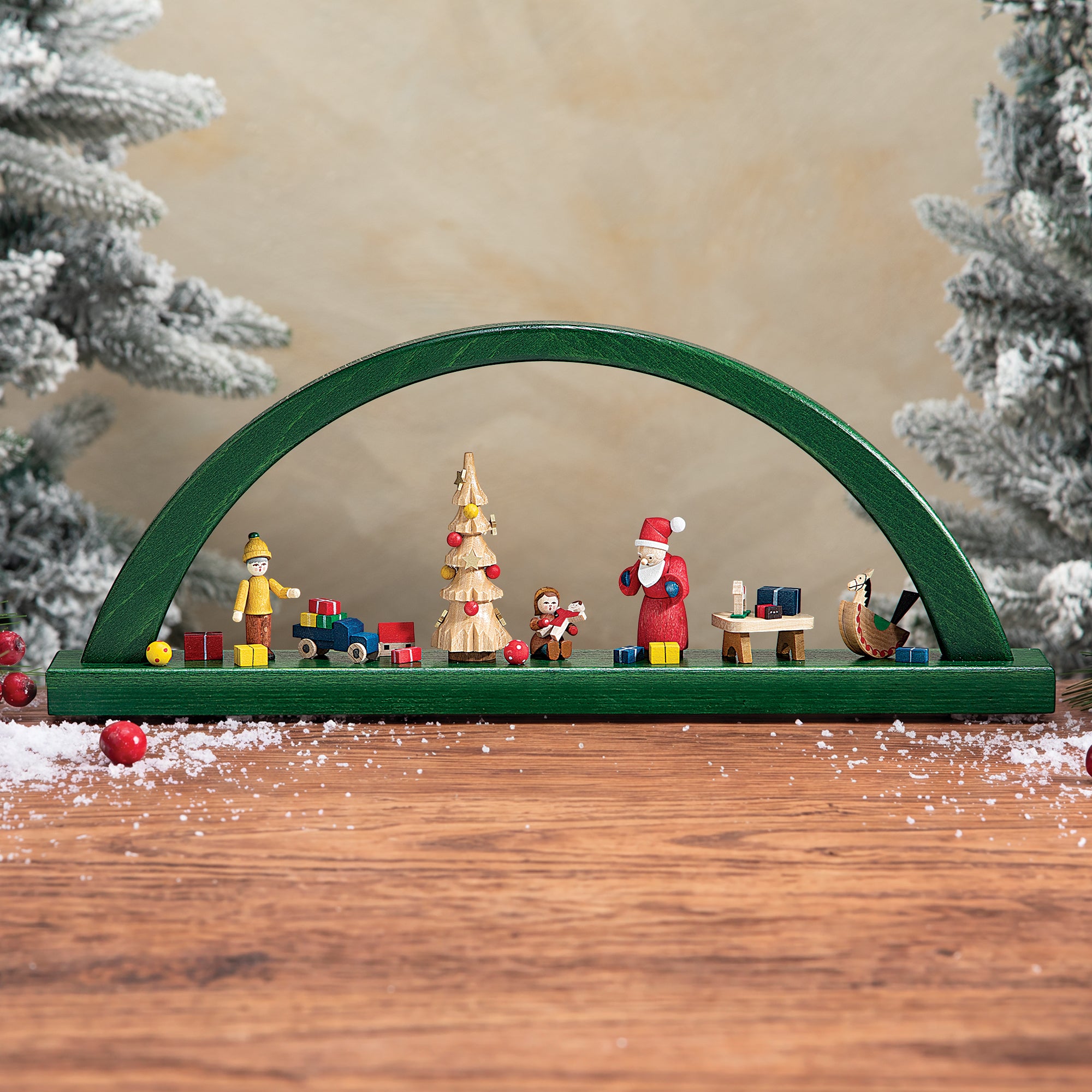 German Wooden Santa's Workshop Arch (Preorder)