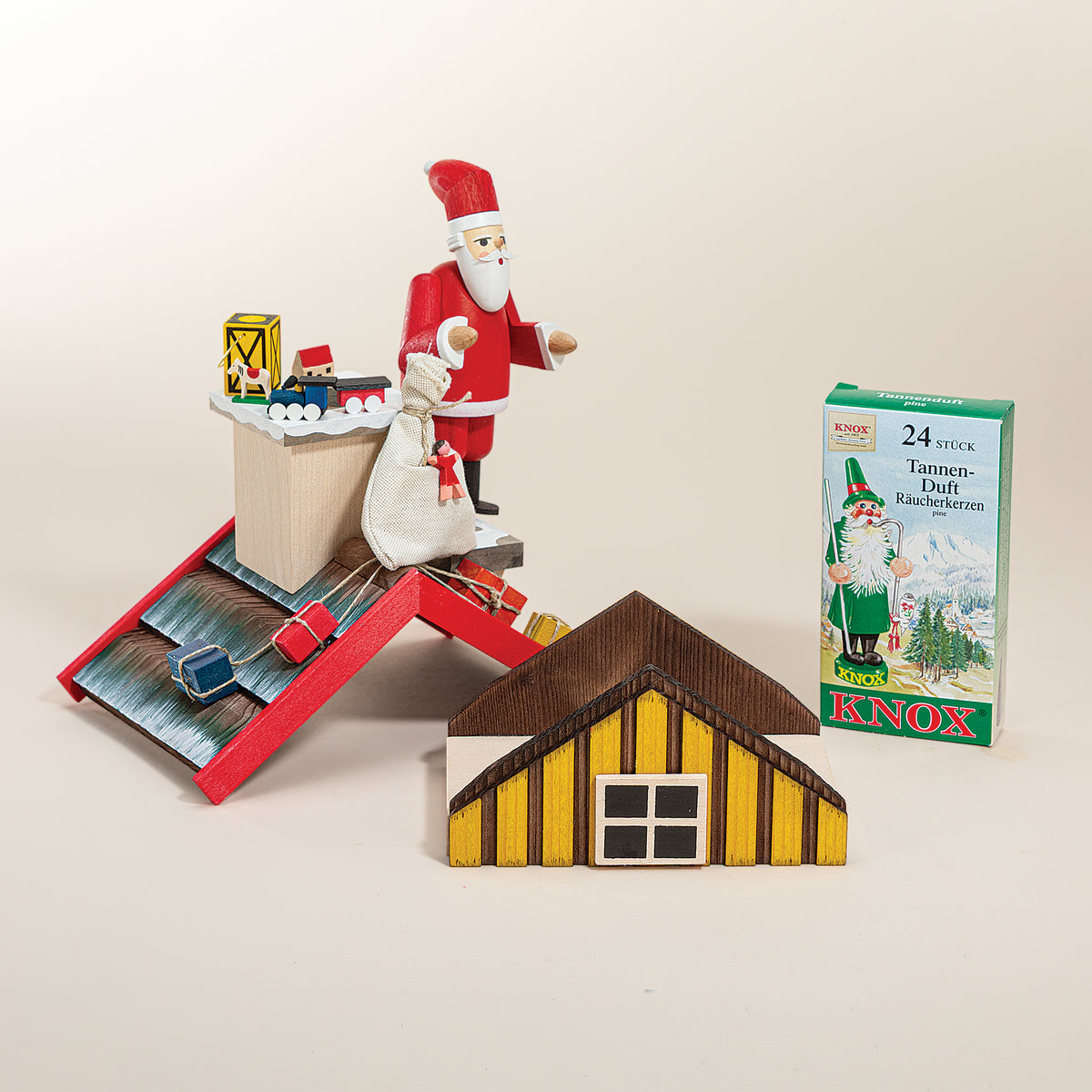 German Wooden Santa on the Roof Smoker (Preorder)