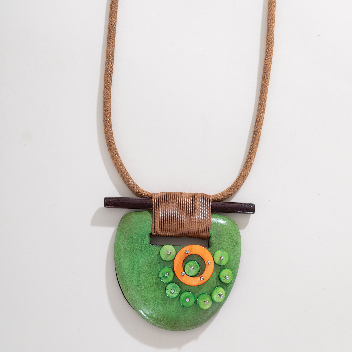 Marvelous Moss Abstract Organic Pendant Necklace (Preorder)
