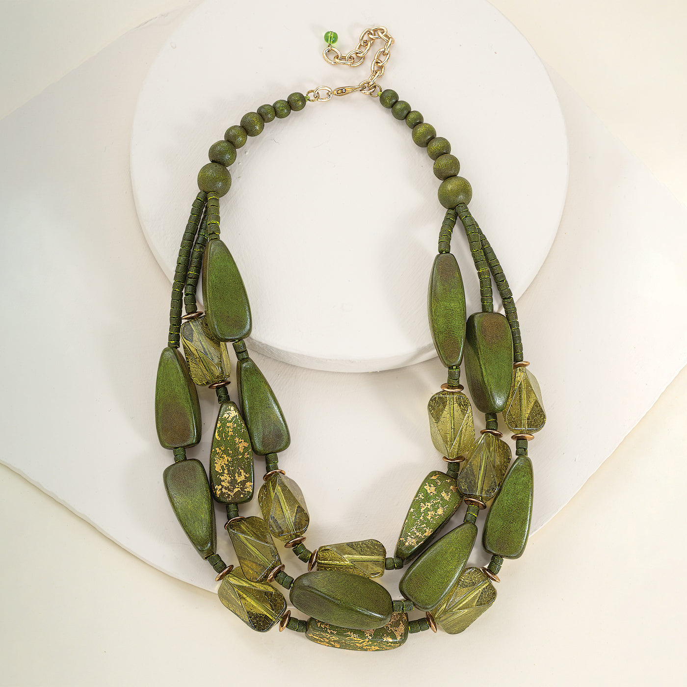 Multistrand Wild in Wood Necklace