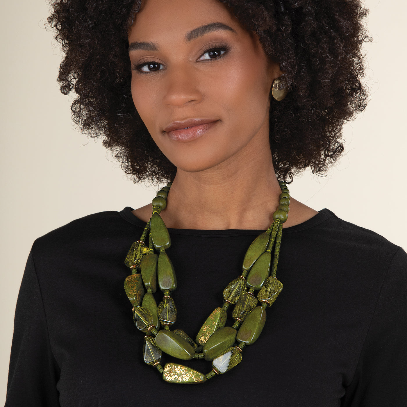 Multistrand Wild in Wood Necklace