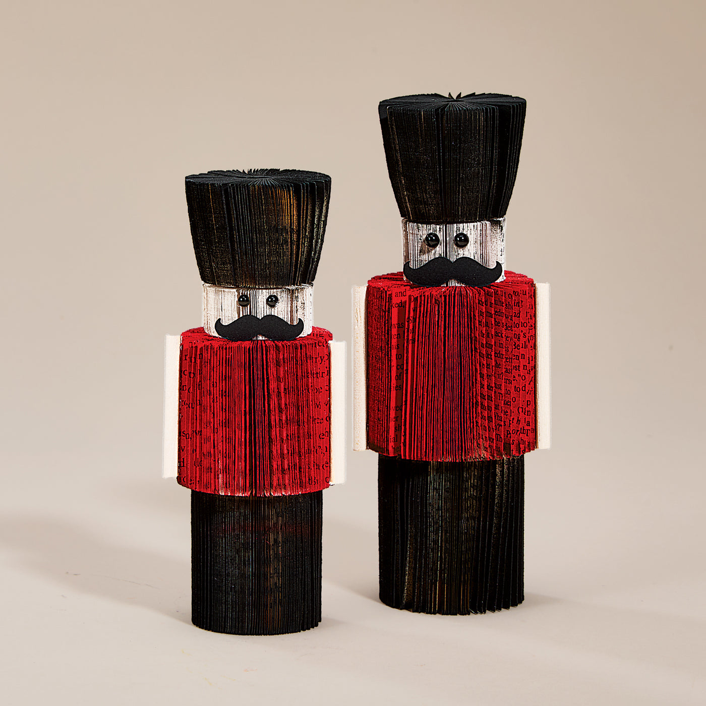 Upcycled Large Nutcracker Book Decor (Preorder)
